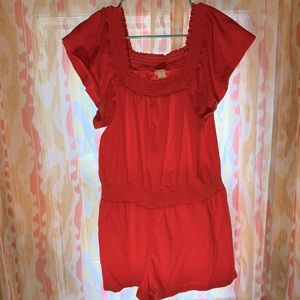 J. Crew Knit Smocked Romper